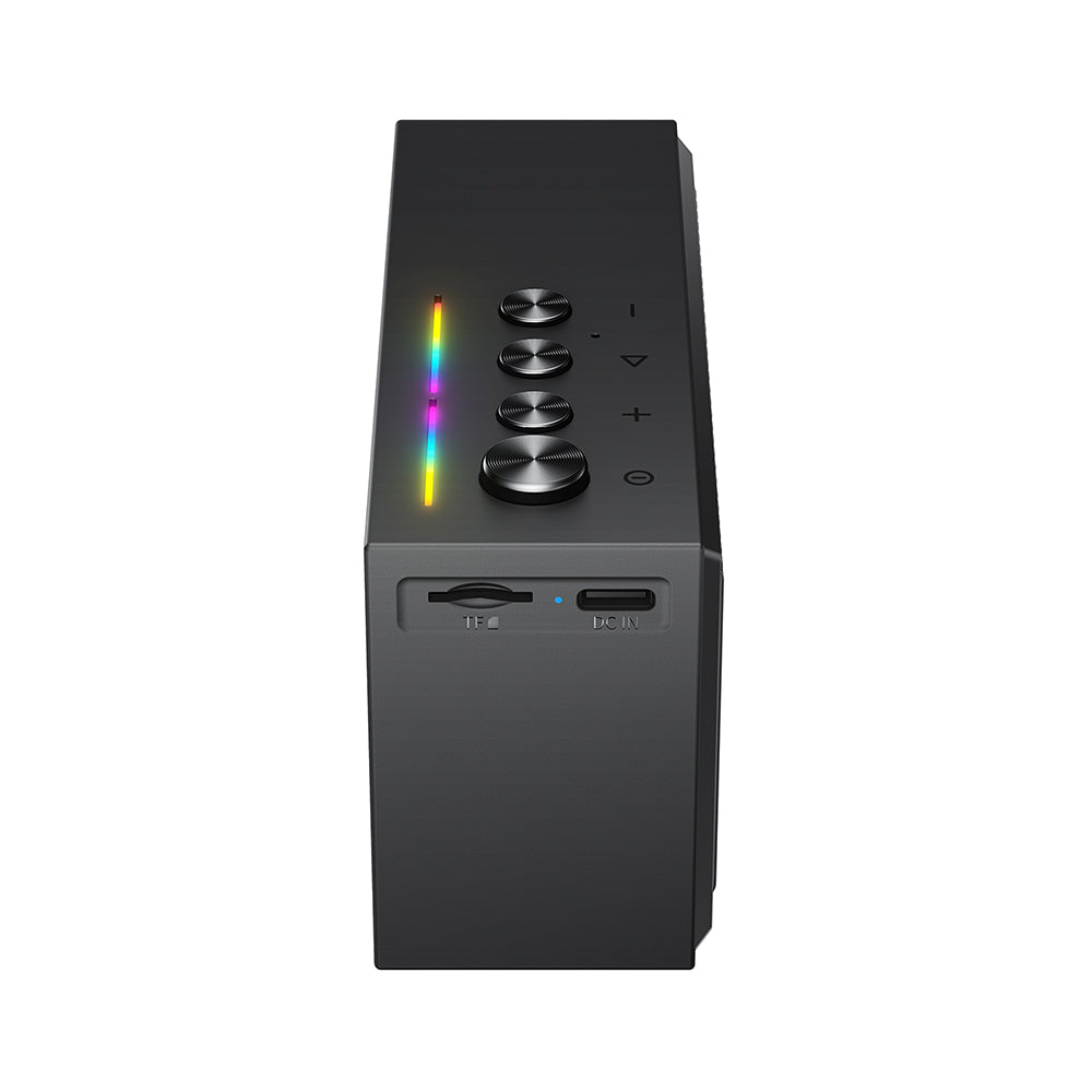 Bluetooth-luidspreker Acefast K9 Go, 7W, TWS, RGB, Waterdicht, Zwart