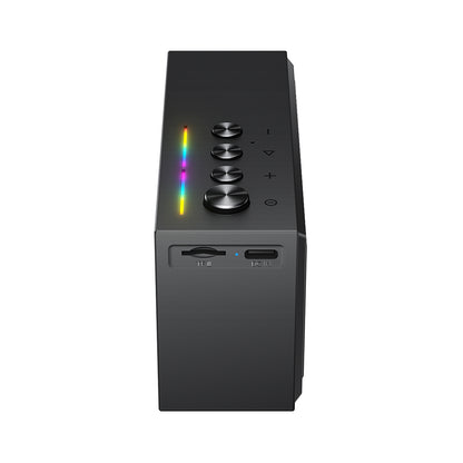 Bluetooth-luidspreker Acefast K9 Go, 7W, TWS, RGB, Waterdicht, Zwart