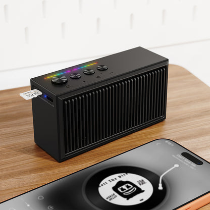 Bluetooth-luidspreker Acefast K9 Go, 7W, TWS, RGB, Waterdicht, Zwart