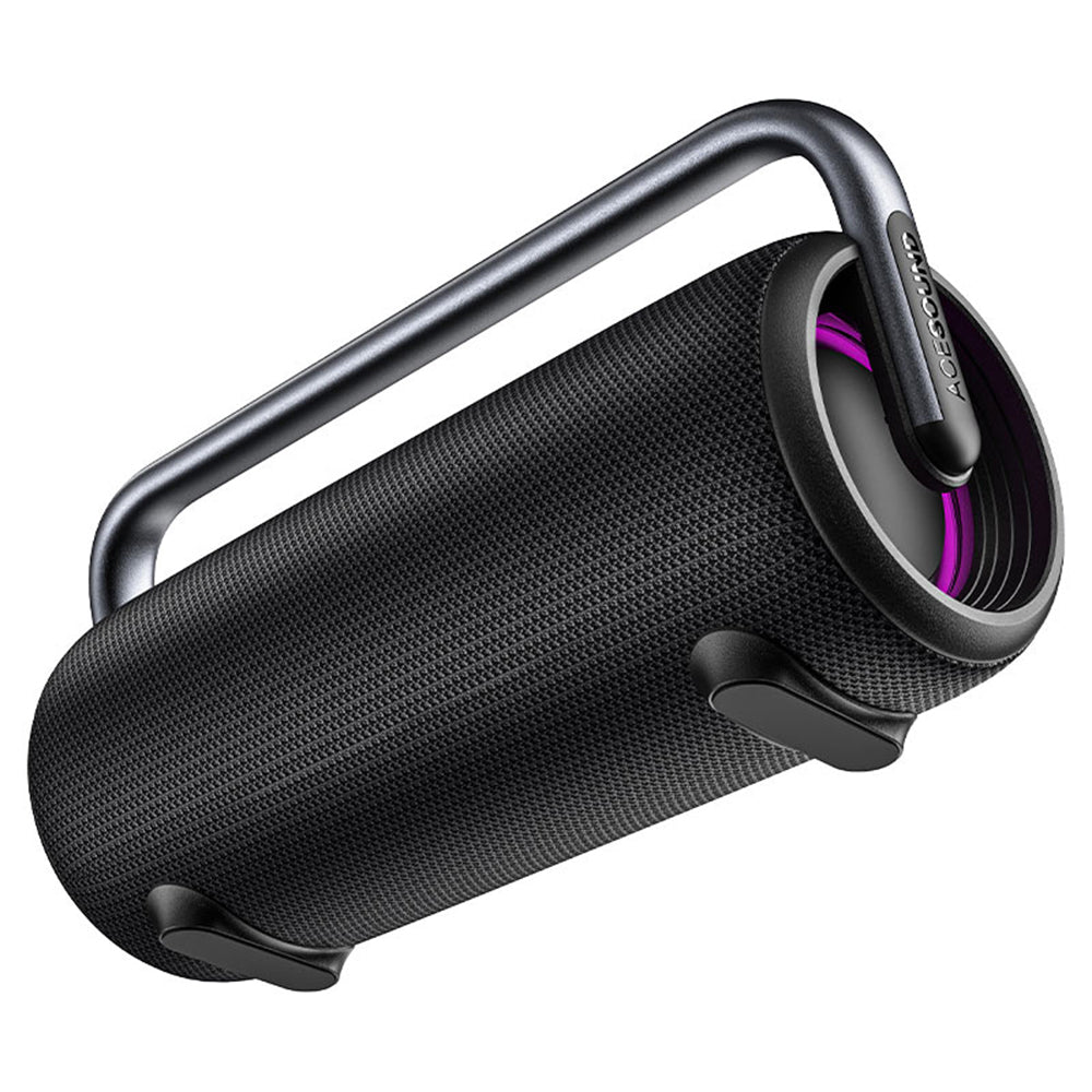 Tragbarer Bluetooth-Lautsprecher Acefast K2 Pro, 2 x 50W - 2 x 10W, RGB, wasserdicht, Schwarz