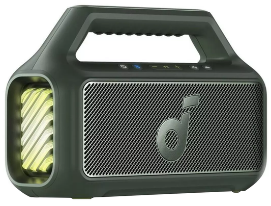 Draagbare Bluetooth Speaker Anker SoundCore Boom 2 Nieuwe Versie, 80W, TWS, RGB, Waterdicht, Groen A3138062