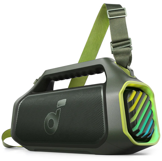 Enceinte Portable Bluetooth Anker SoundCore Boom 2 Plus, 140W, TWS, RGB, Étanche, Verte, Reconditionnée A3134061
