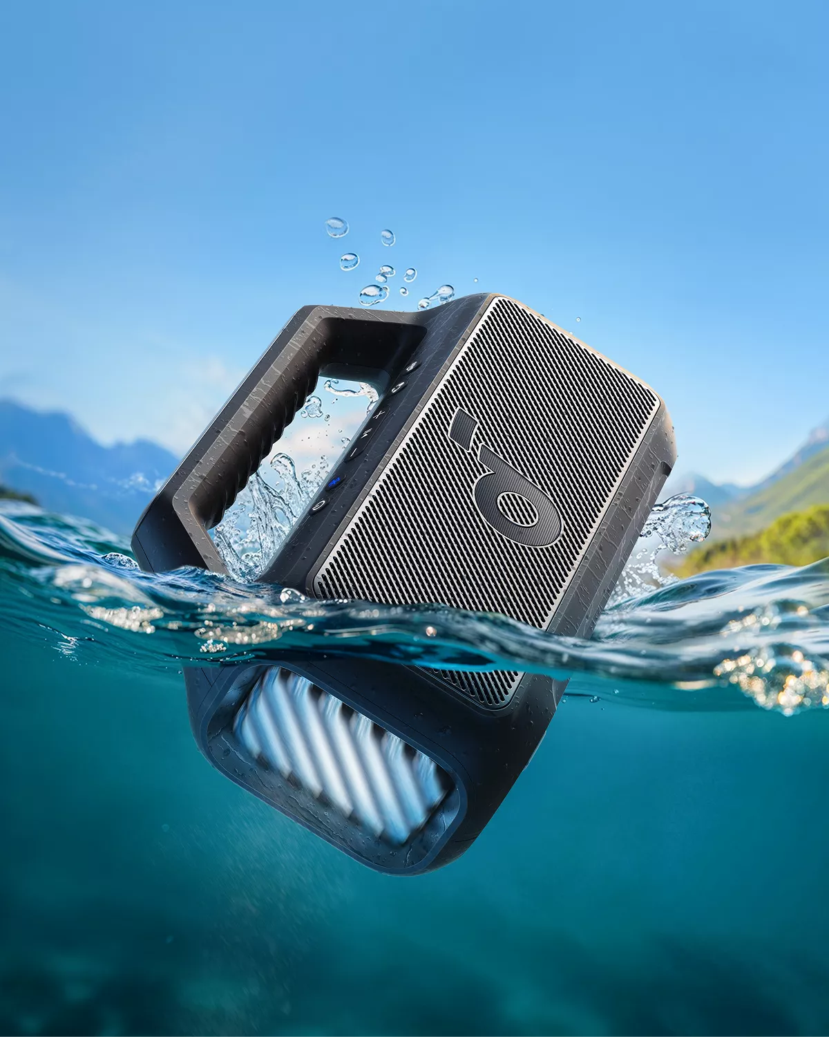 Enceinte Bluetooth Portable Anker SoundCore Boom 2 Nouvelle Version, 80W, TWS, RGB, Étanche, Noire A3138012
