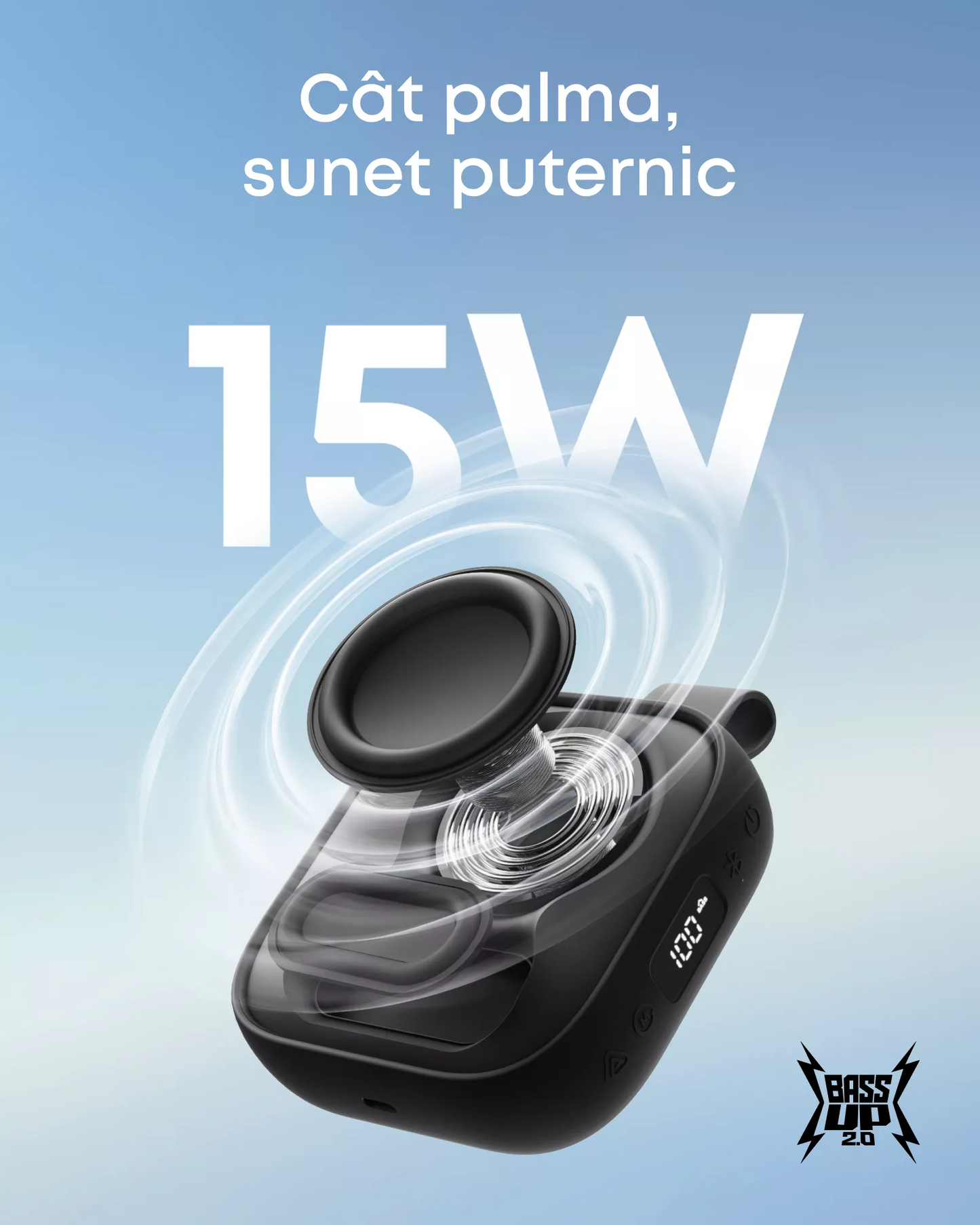 Tragbarer Bluetooth-Lautsprecher Anker SoundCore Boom Go 3i, 15W, TWS, RGB, wasserdicht, schwarz D5103010