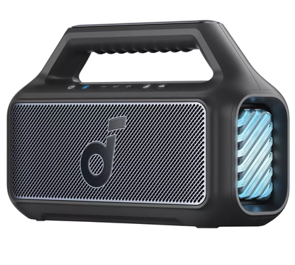 Enceinte Bluetooth Portable Anker SoundCore Boom 2 Nouvelle Version, 80W, TWS, RGB, Étanche, Noire A3138012