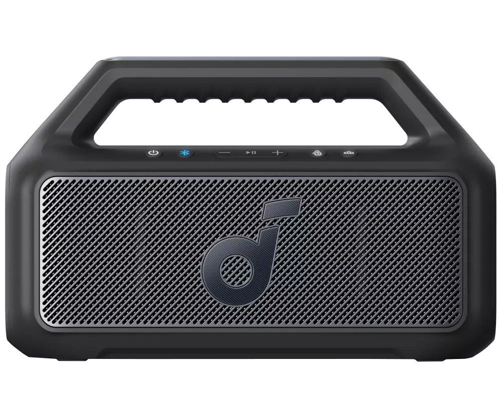 Enceinte Bluetooth Portable Anker SoundCore Boom 2 Nouvelle Version, 80W, TWS, RGB, Étanche, Noire A3138012