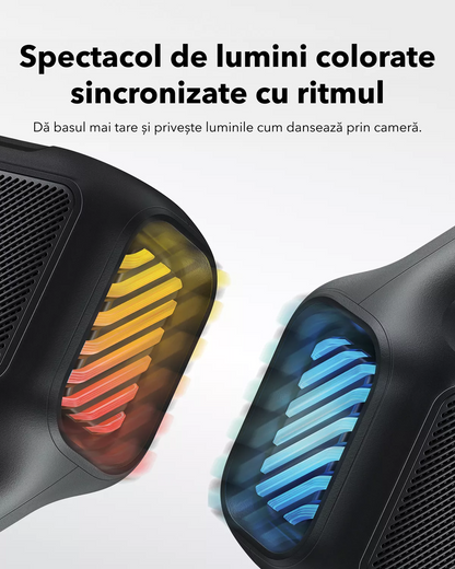 Enceinte Bluetooth Portable Anker SoundCore Boom 2 Nouvelle Version, 80W, TWS, RGB, Étanche, Noire A3138012