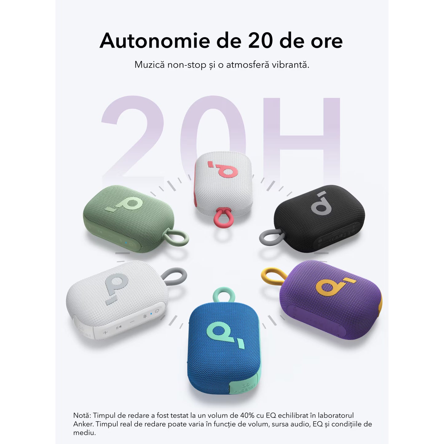 Draagbare Bluetooth-luidspreker Anker SoundCore Select 4 Go, 5W, TWS, Waterdicht, Paars A31X10Q1