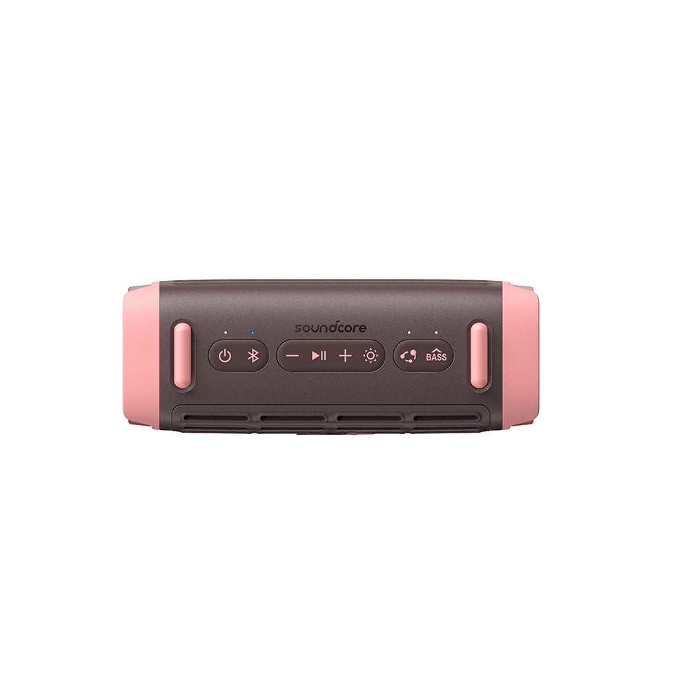 Enceinte Portable Bluetooth Anker SoundCore Boom 3i, 50W, RGB, Étanche, Marron Rose D5100080