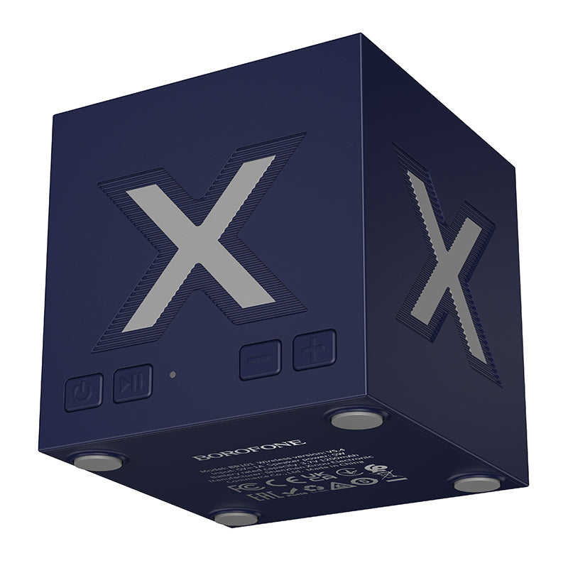 Enceinte Portable Bluetooth Borofone BR101 Rubik, 5W, TWS, RGB, Bleue