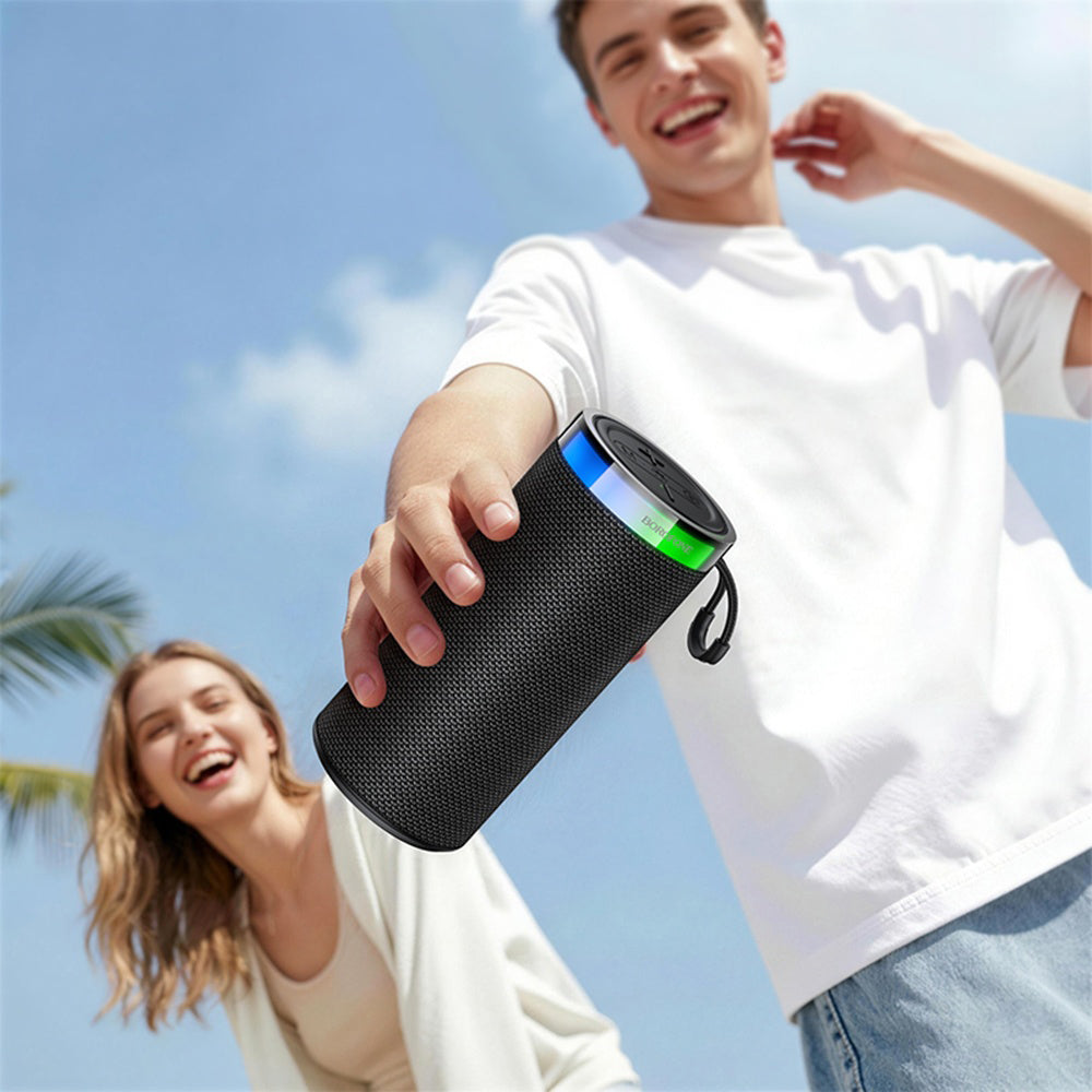 Draagbare Bluetooth-luidspreker Borofone BR105 Loud, 10W, TWS, RGB, Marineblauw
