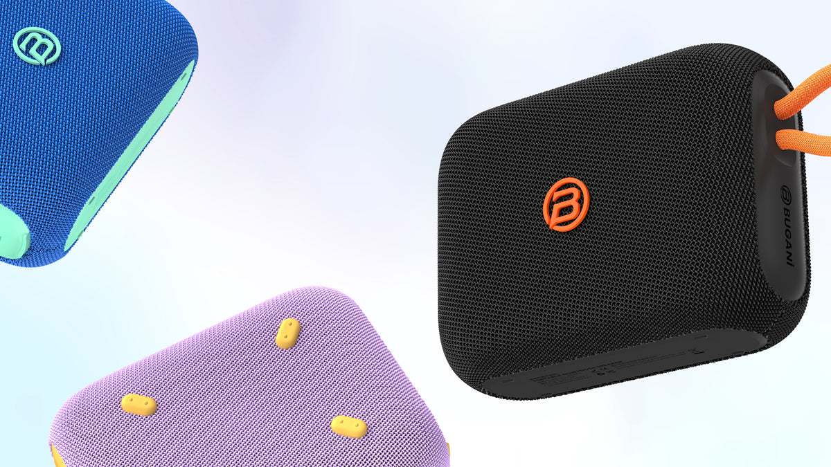Enceinte Bluetooth Portable Bugani Rove Go 5, 12W, TWS, Étanche, Bleue