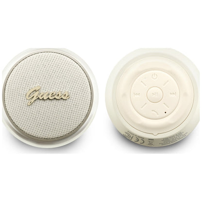 Draagbare Bluetooth Speaker Guess Script Metaallogo, 5W, TWS, Goudkleurig