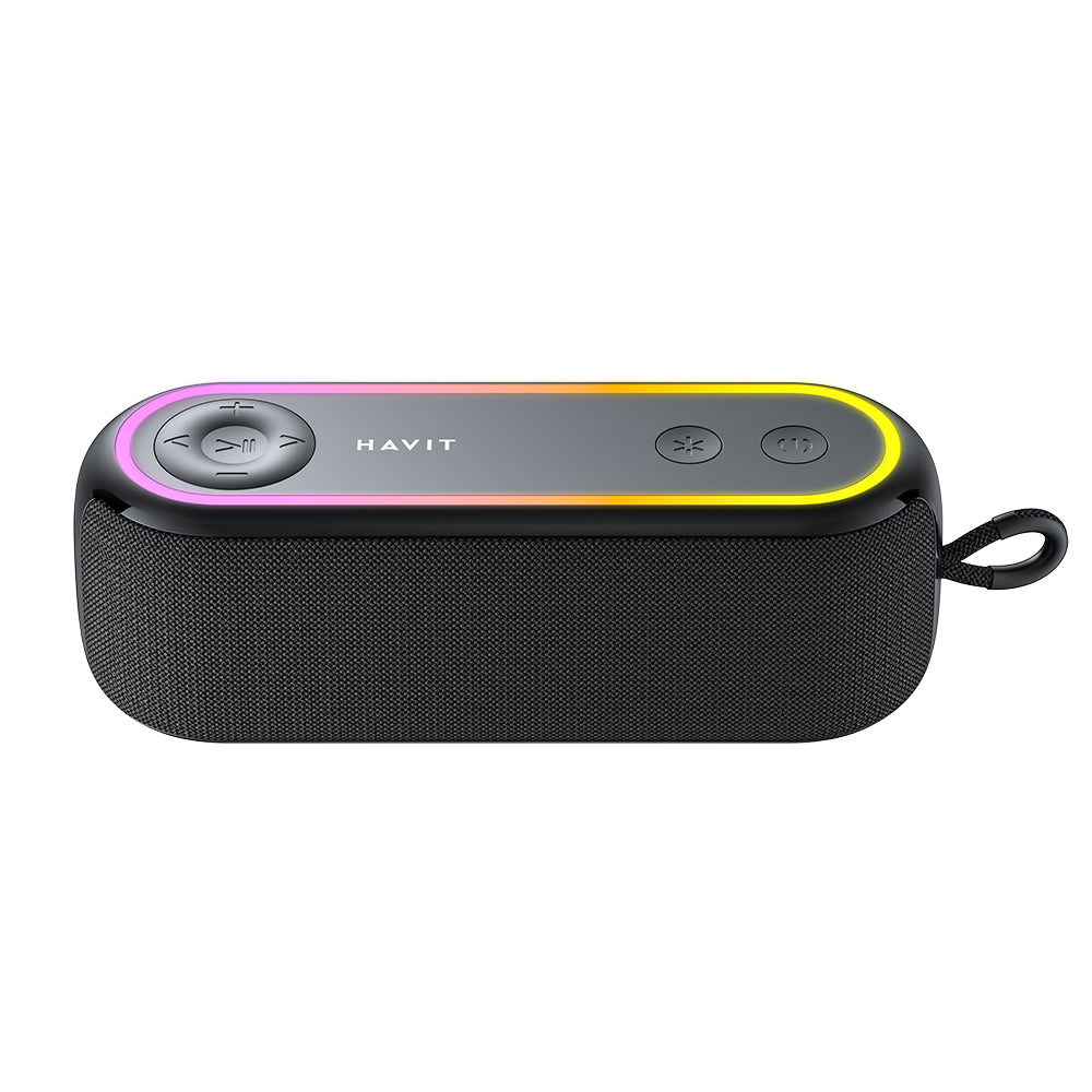 Tragbarer Bluetooth-Lautsprecher HAVIT SK810BT, 7W, RGB, Wasserdicht, Schwarz
