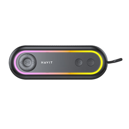 Enceinte Portable Bluetooth HAVIT SK810BT, 7W, RGB, Étanche, Noire