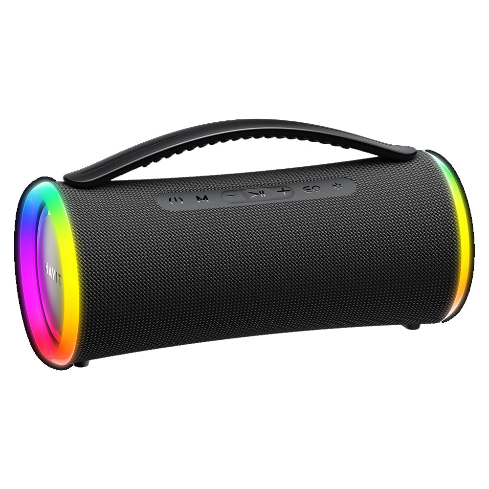 Enceinte Portable Bluetooth HAVIT SK834BT, 2 x 5W, RGB, Étanche, Noire