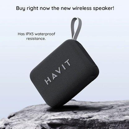 Enceinte Portable Bluetooth HAVIT SK874BT, 8W, Étanche, Noire