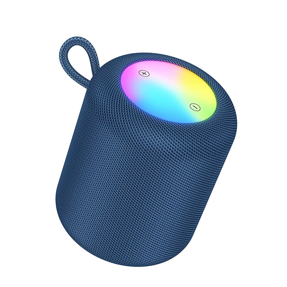 Draagbare Bluetooth Speaker HOCO HC30, 5W, TWS, RGB, Blauw