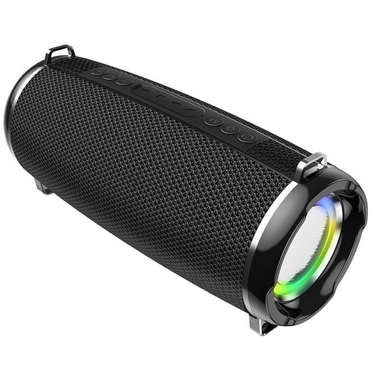 Tragbarer Bluetooth-Lautsprecher HOCO HC2, 2 x 5W, TWS, RGB, Schwarz