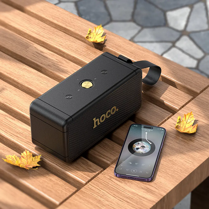 Tragbarer Bluetooth-Lautsprecher HOCO HT1 Max, 2 x 20W, TWS, Schwarz