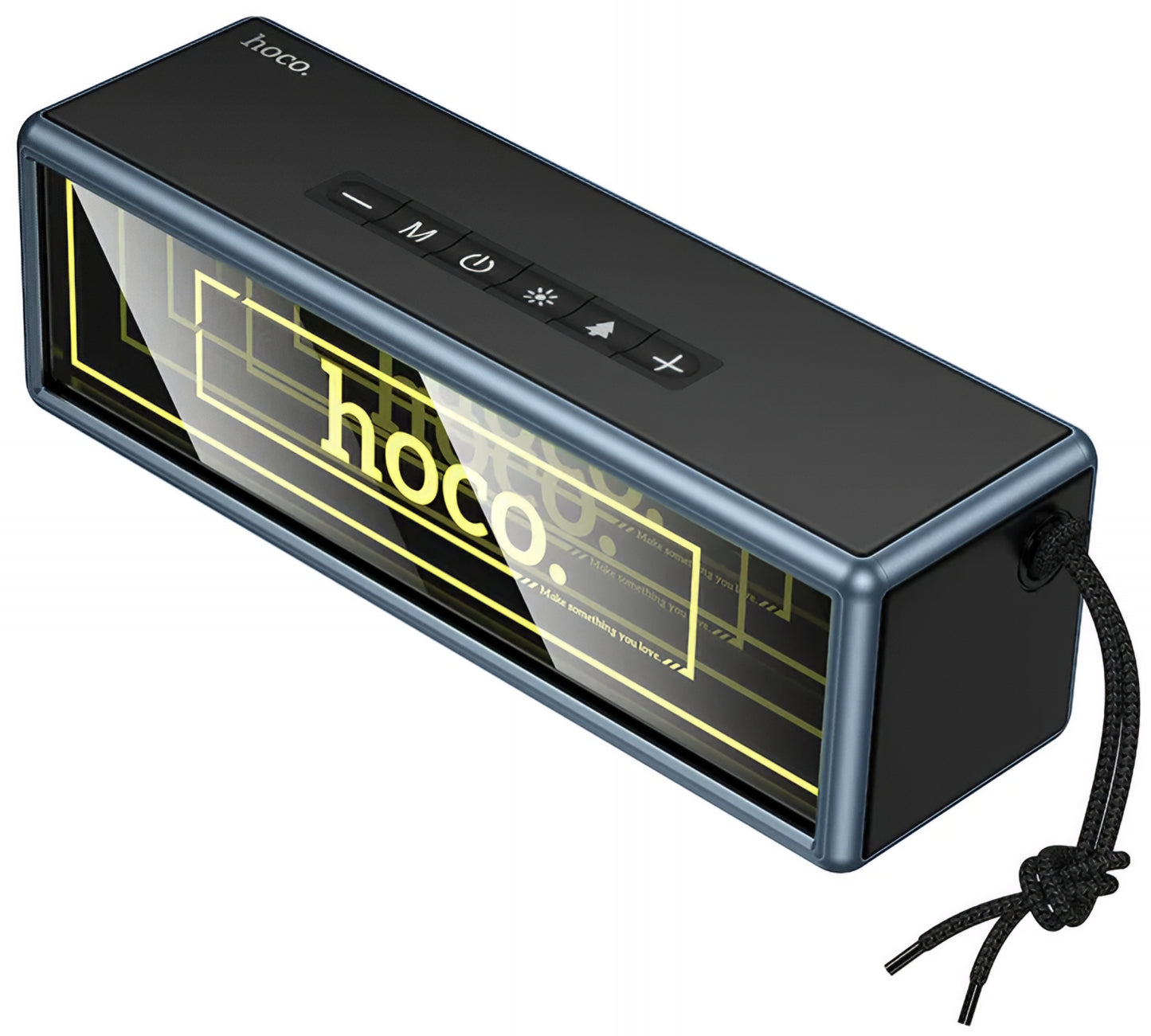 Tragbarer Bluetooth-Lautsprecher HOCO HC40, 2 x 10W, TWS, RGB, Schwarz