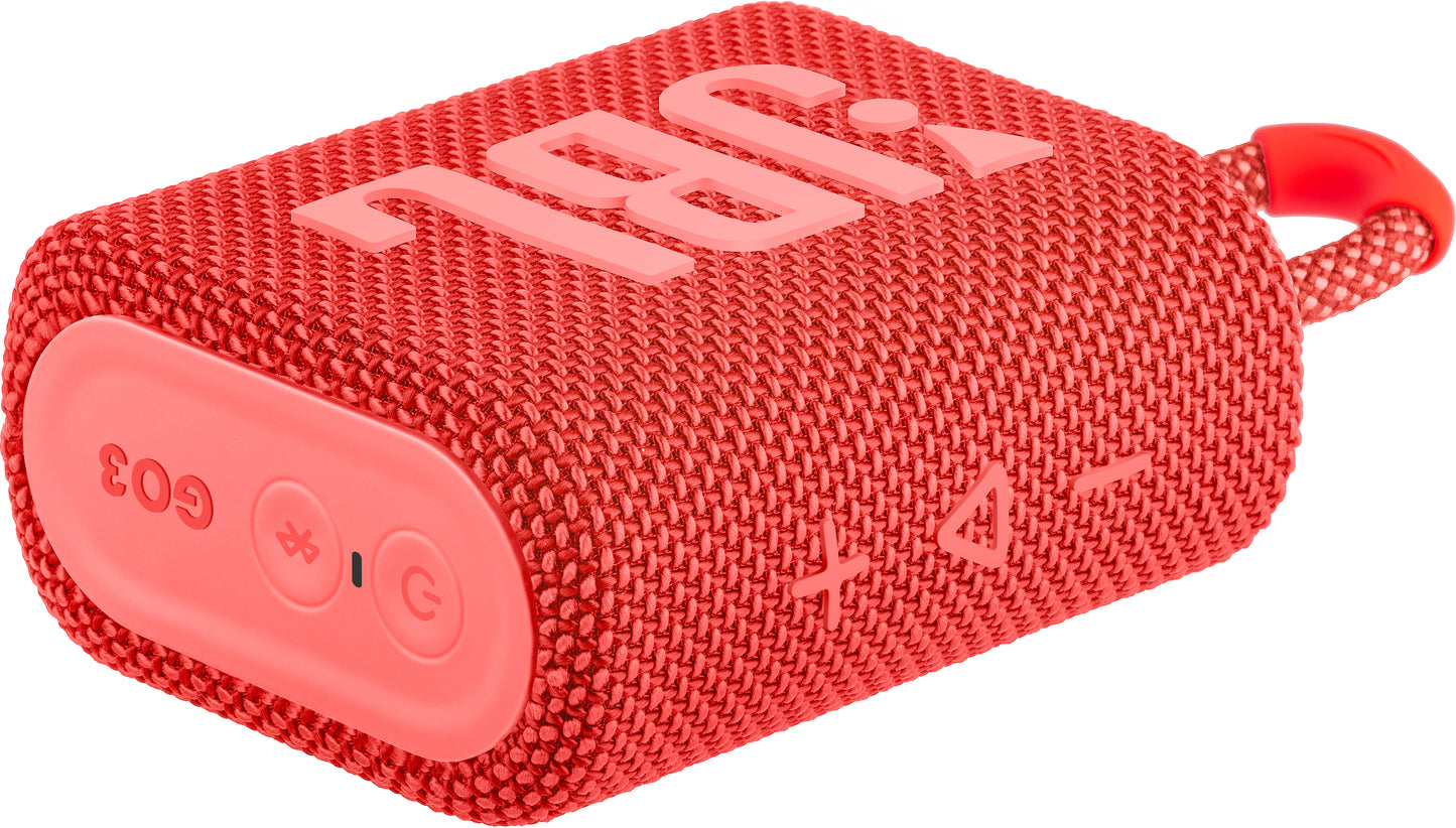 Draagbare Bluetooth-luidspreker JBL GO 3, 4.2W, Pro Sound, Waterdicht, Roze JBLGO3RED