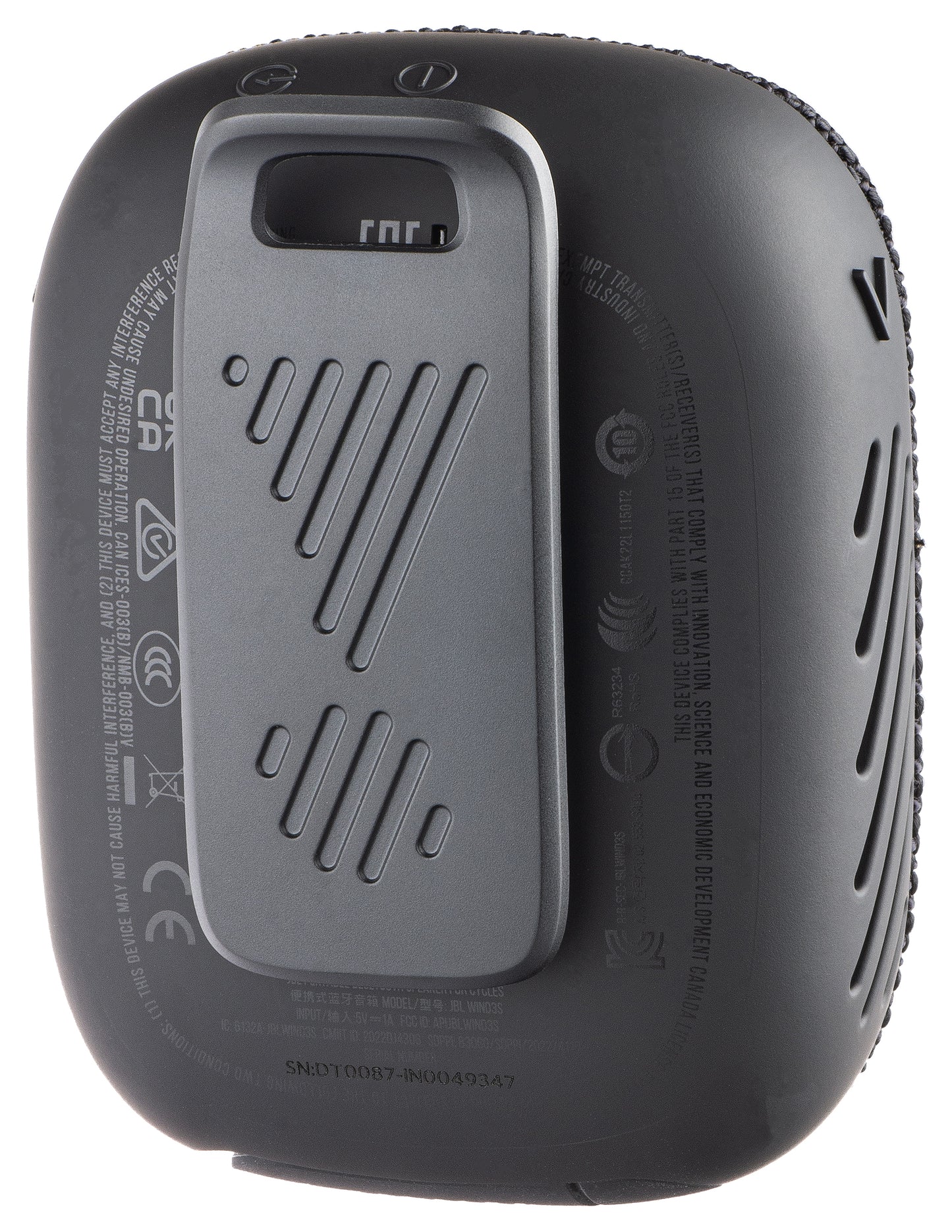 Draagbare Bluetooth Speaker JBL Wind 3, 5W, Waterdicht, Zwart JBLWIND3