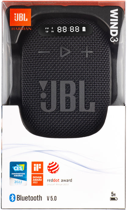 Draagbare Bluetooth Speaker JBL Wind 3, 5W, Waterdicht, Zwart JBLWIND3
