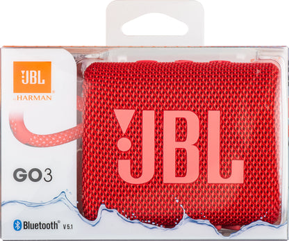 Draagbare Bluetooth-luidspreker JBL GO 3, 4.2W, Pro Sound, Waterdicht, Roze JBLGO3RED