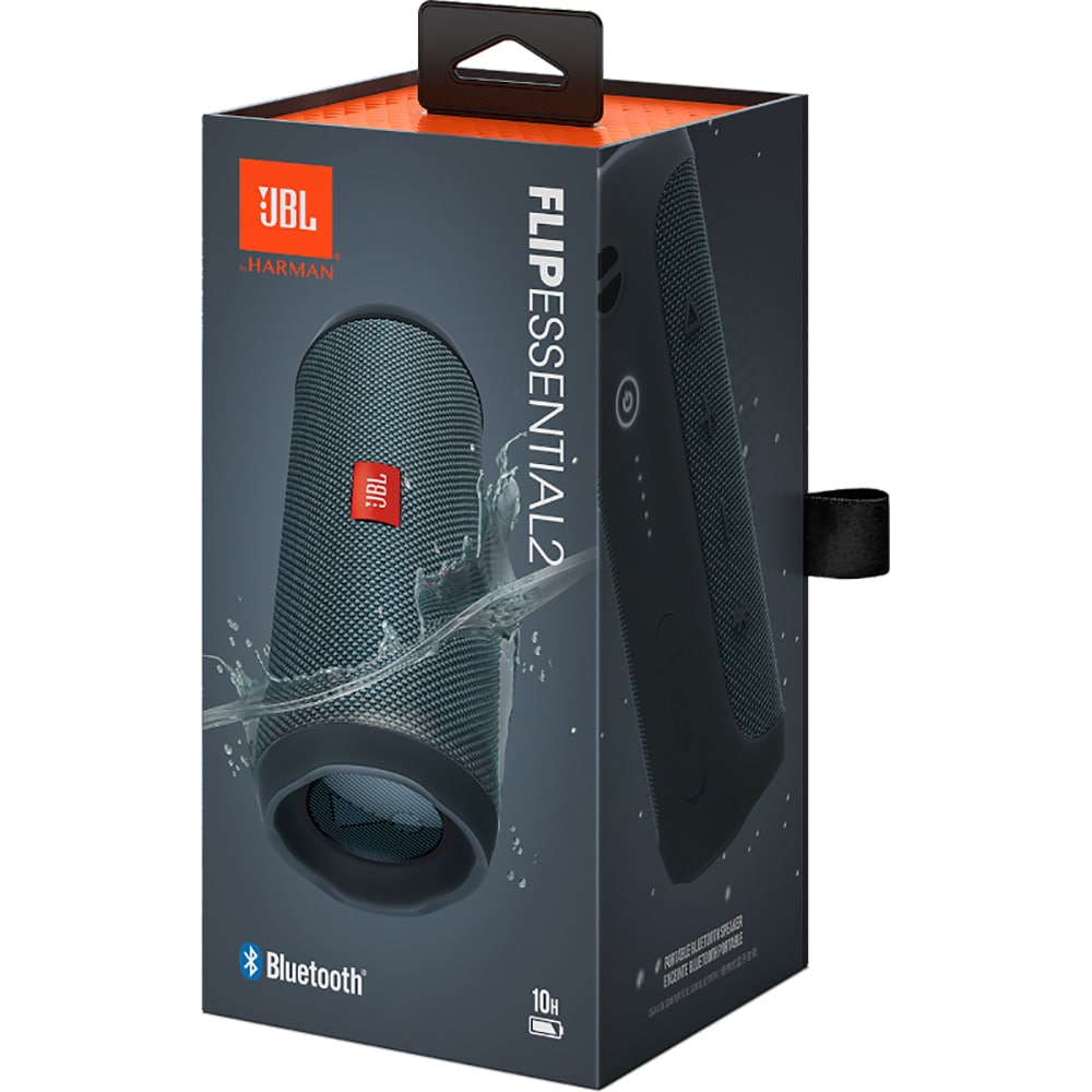 Draagbare Bluetooth Speaker JBL Flip Essential 2, 20W, PartyBoost, Waterdicht, Zwart JBLFLIPES2BK