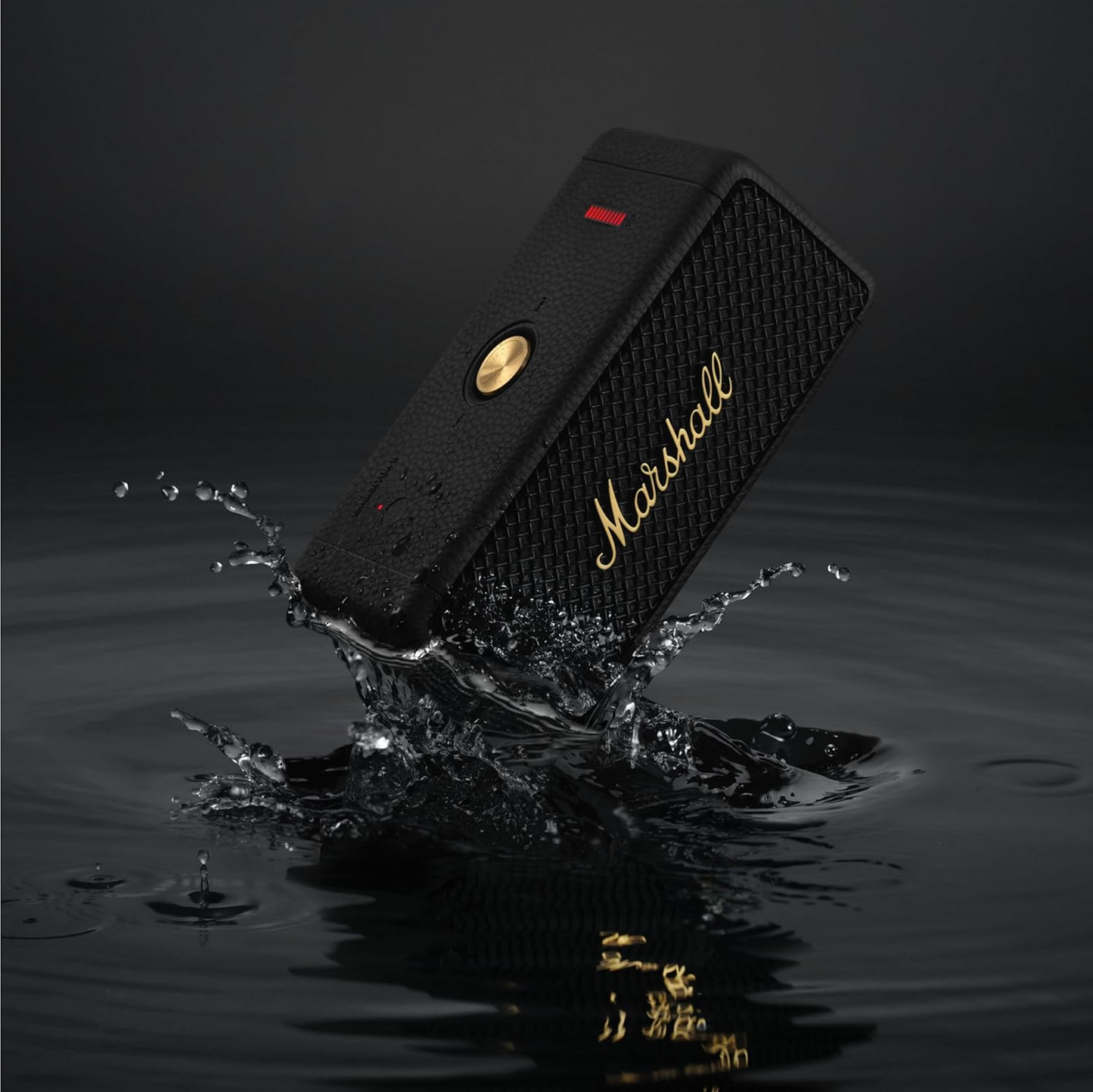 Enceinte Bluetooth Portable Marshall Emberton II, 20W, Étanche, Noir Doré