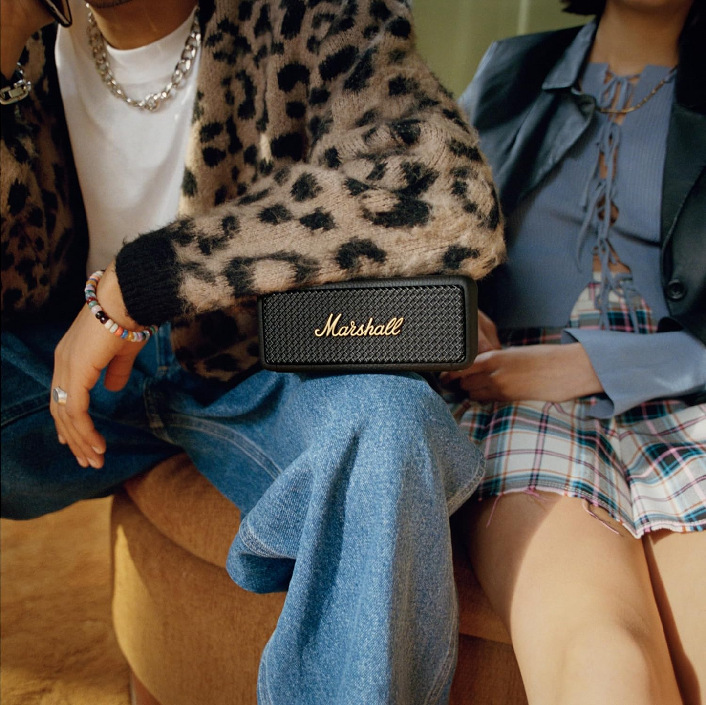 Enceinte Bluetooth Portable Marshall Emberton II, 20W, Étanche, Noir Doré