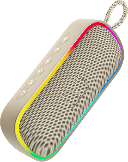 Draagbare Bluetooth Speaker Monster S150 Plus, 40W, TWS, RGB, Waterdicht, Lichtcrème