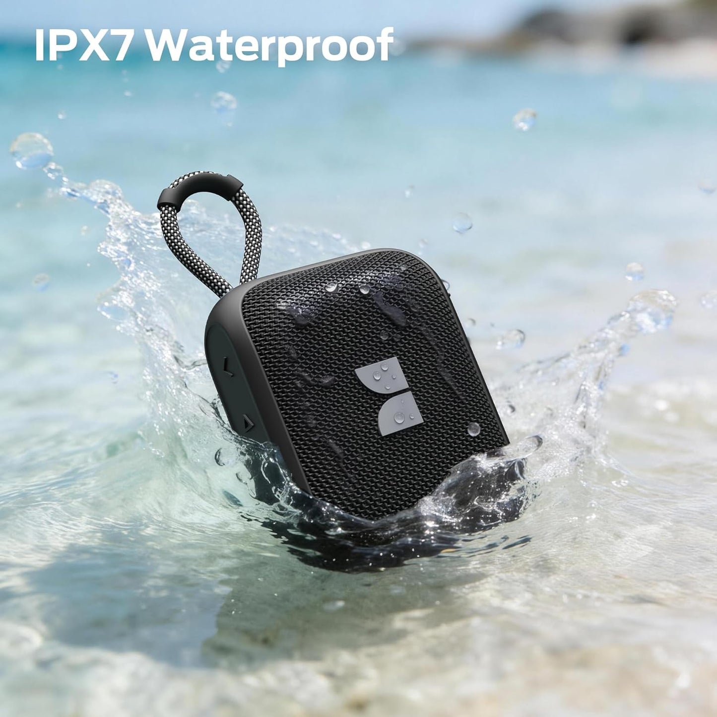 Draagbare Bluetooth-luidspreker Monster S520, 5W, TWS, RGB, Waterdicht, Zwart