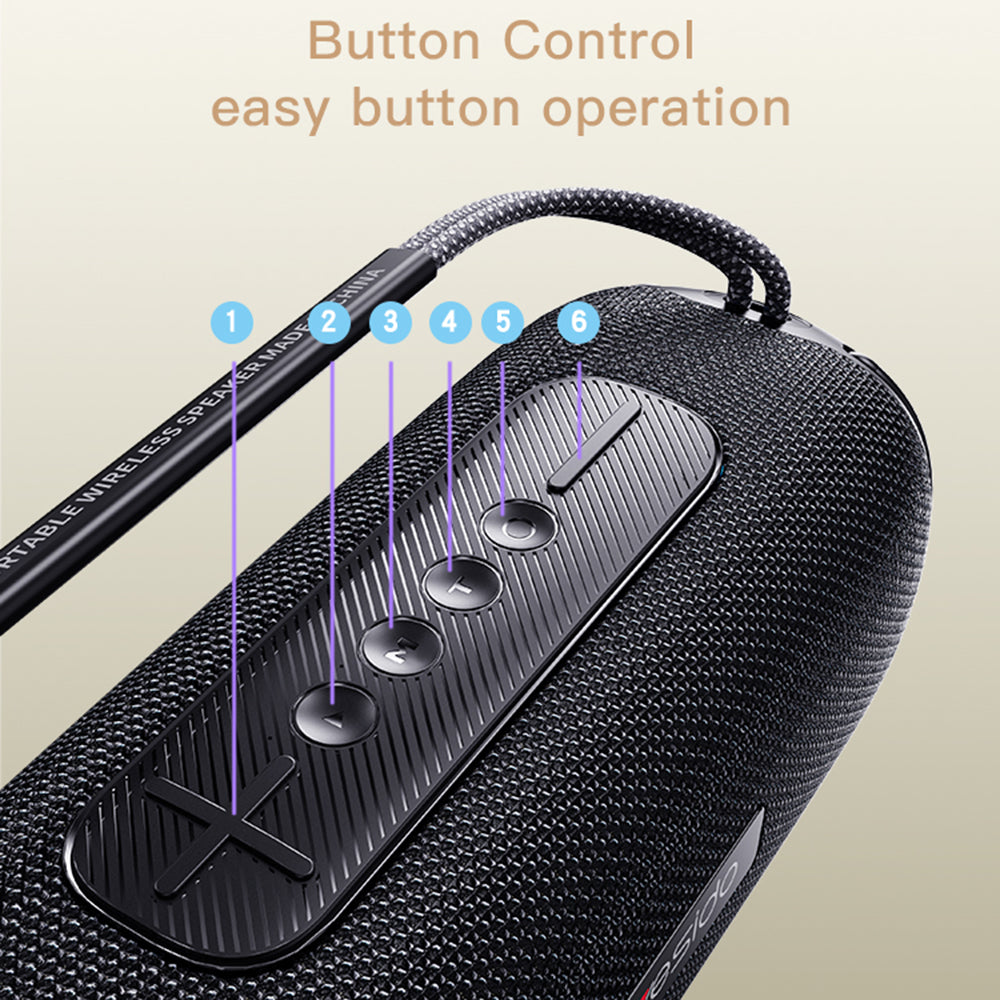 Tragbarer Bluetooth-Lautsprecher Yesido YSW11, 40W, RGB, wasserdicht, Schwarz