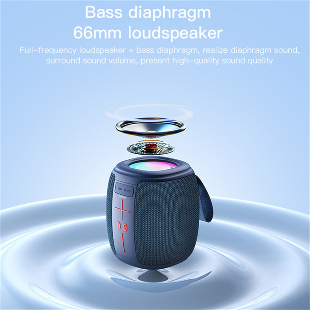 Draagbare Bluetooth Speaker Yesido YSW14, 5W, RGB, Blauw