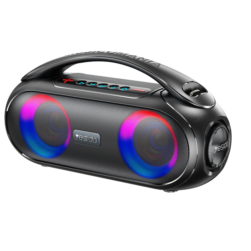 Draagbare Bluetooth Speaker Yesido YSW19, 40W, RGB, Waterdicht, Zwart