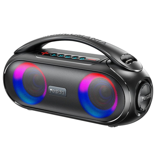Enceinte Portable Bluetooth Yesido YSW19, 40W, RGB, Étanche, Noire