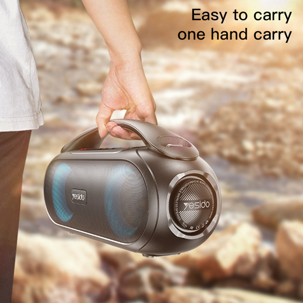 Draagbare Bluetooth Speaker Yesido YSW19, 40W, RGB, Waterdicht, Zwart