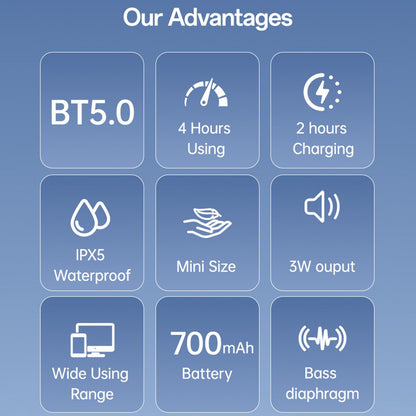 Bluetooth-luidspreker Yesido YSW30, 3W, Waterdicht, Zwart