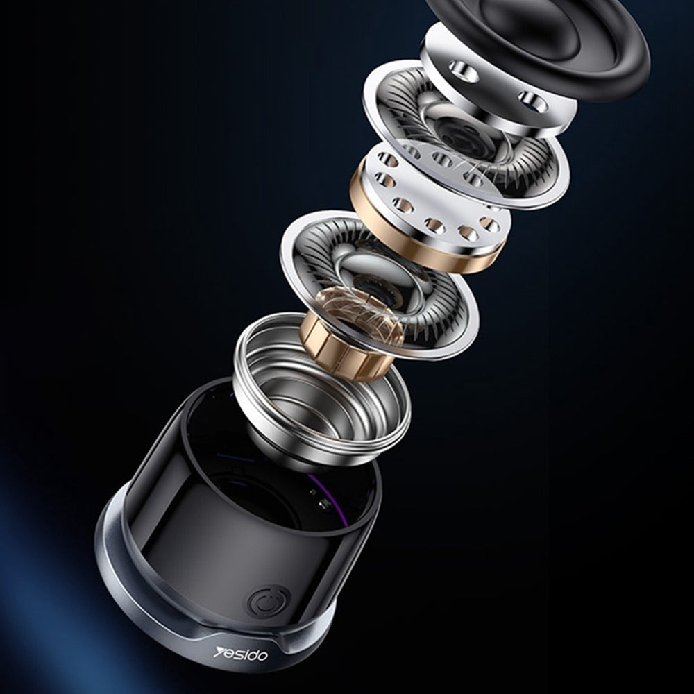 Enceinte Portable Bluetooth Yesido YSW32, 3W, RGB, Noire