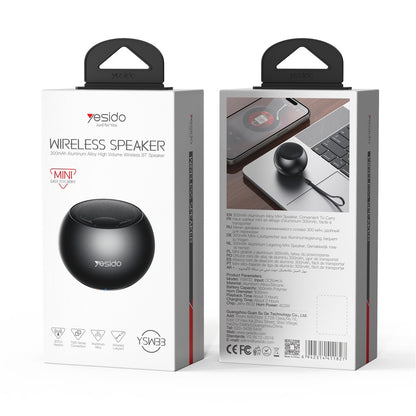 Bluetooth-Lautsprecher Yesido YSW33, 3W, Schwarz
