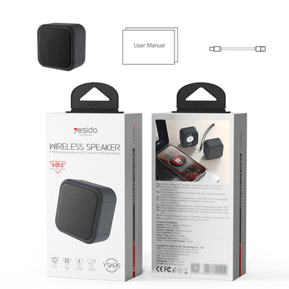 Draagbare Bluetooth Speaker Yesido YSW35, 5W, TWS, Waterdicht, Zwart