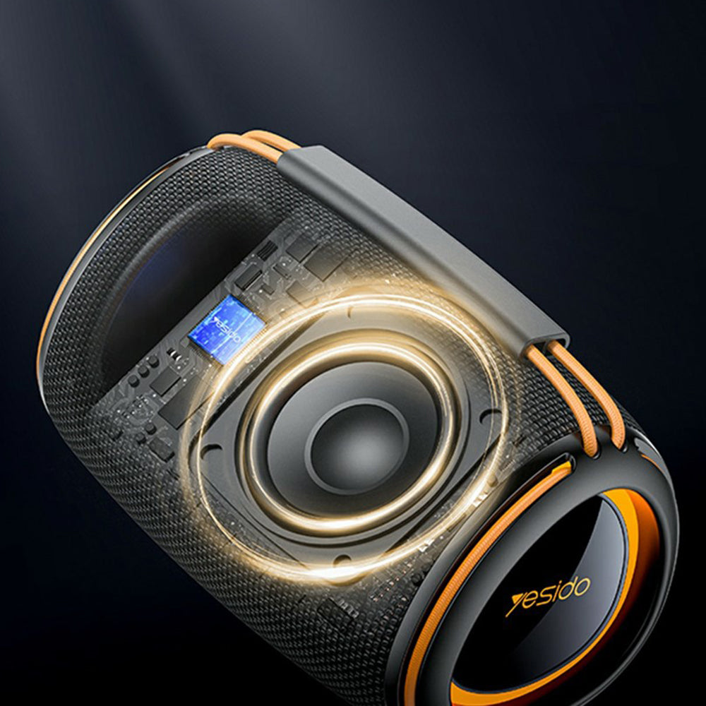 Enceinte Portable Bluetooth Yesido YSW39, 20W, TWS, RGB, Noire
