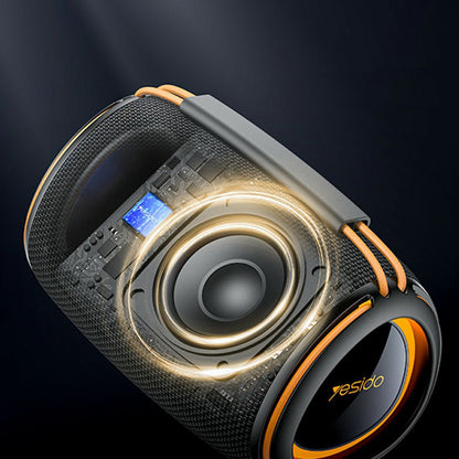 Enceinte Portable Bluetooth Yesido YSW39, 20W, TWS, RGB, Noire