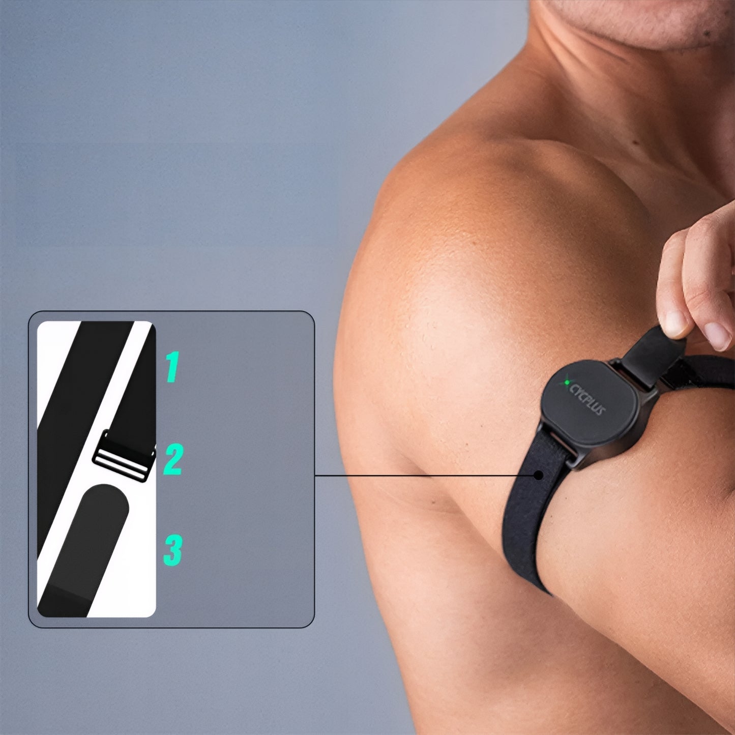 Hartslagmonitor Armband Cycplus H1, Zwart