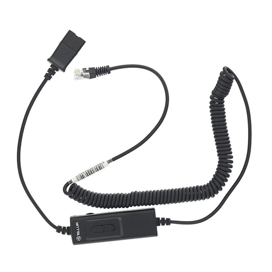 Snelkoppelbare audiokabel - RJ11 Tellur, 2,95 m, zwart TLL416004