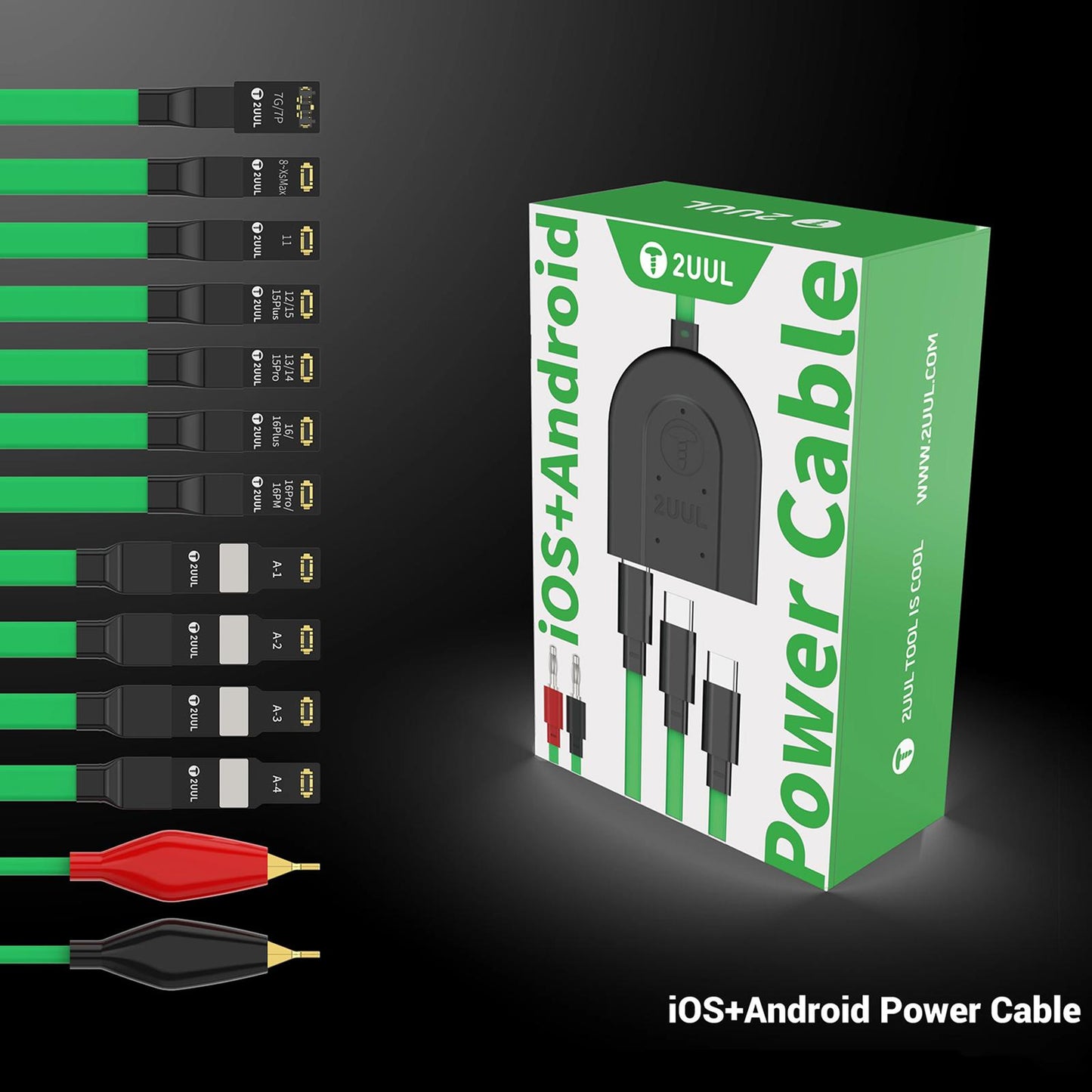 2UUL PW02 Stromkabel für Apple iPhone / Android Serie
