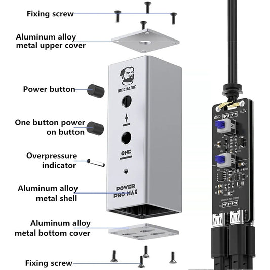 Mechanic Power Pro Max Voedingskabel voor Apple iPhone 6 - 13 Pro Max Series
