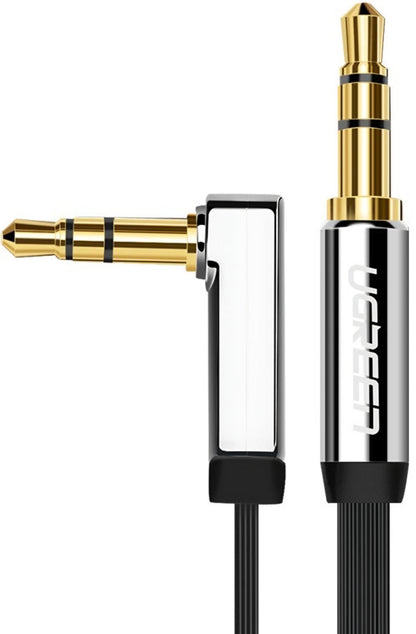 Audio Kabel 3.5mm - 3.5mm UGREEN AV119 Angled, 2m, Zwart